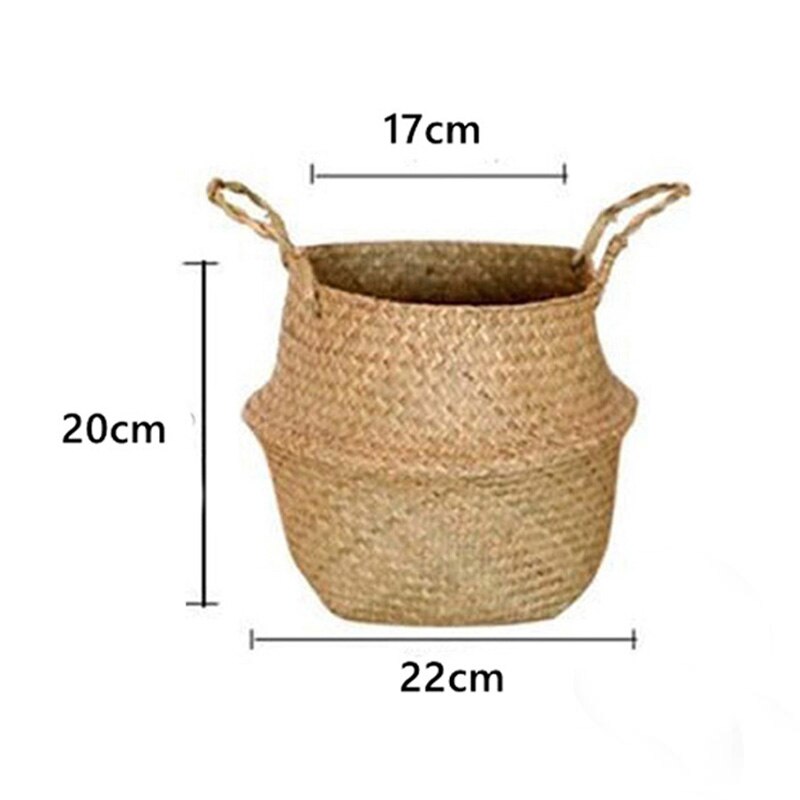 Seagrass Flower Pot Basket - Hanging Planter Garden Flower Vase